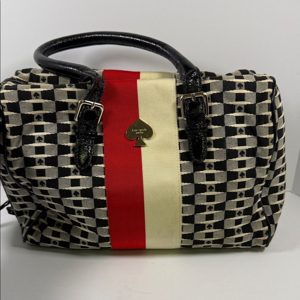 Kate Spade Black and Red Checkered Women's Bag